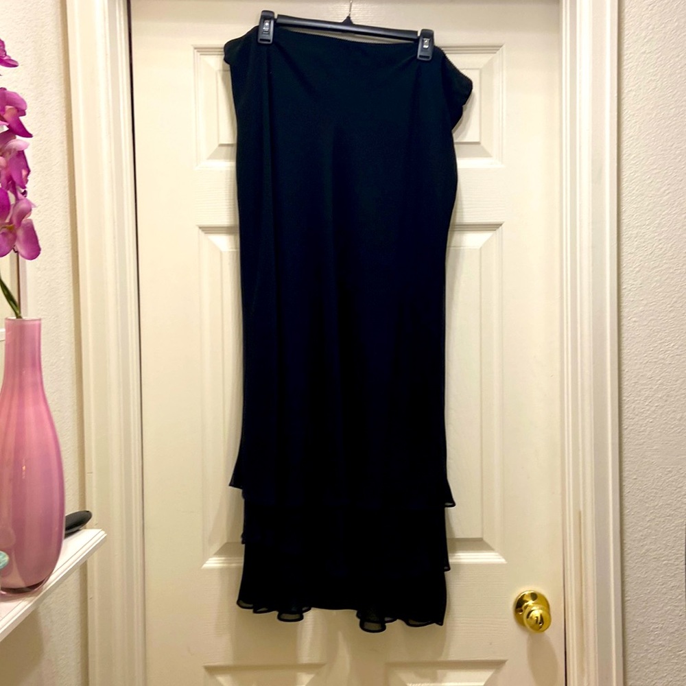 VINTAGE ALEX EVENINGS WOMENS LONG SHEER SKIRT